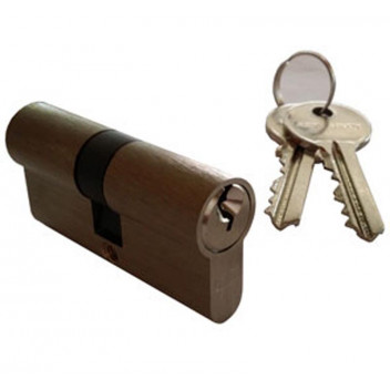 UNION DOUBLE CYLINDER SATIN NICKEL 2KEY 65MM