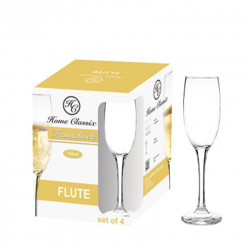 FRANSCHOEK GLASS FLUTE 190ML 4PACK