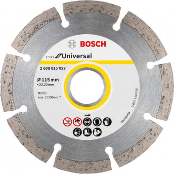 BOSCH DIAMOND CUTTING BLADE 115X22.25 SEGMENTED ECO