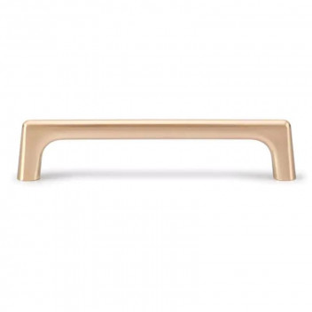 BRUSHED BRASS MODERN D HANDLE 128MM