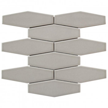 Global Stone Mosaic Tile 300MMx297MM Whisper Grey Long Hexagonal