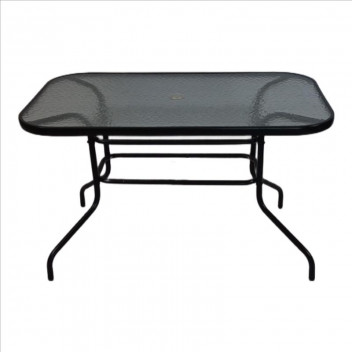 SEAGULL PATIO TABLE WITH GLASS TOP 150CM