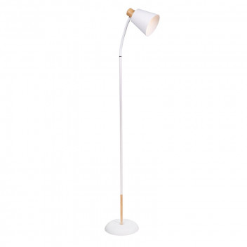 EUROLUX CURVE WHITE FLOOR LAMP