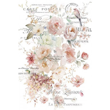 PARISIAN PETALS DECOUPAGE A4