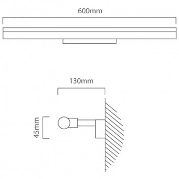 EUROLUX WALL LIGHT VADUMI CHROME 11W
