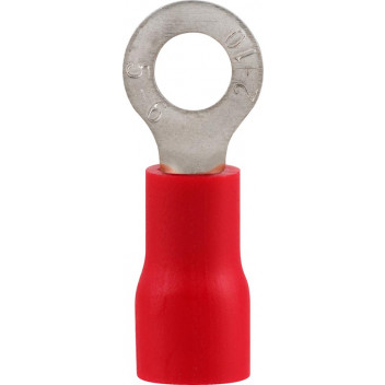 RUWAG PRE-INS RING TERMINAL RED 6MM 8 PER PACK
