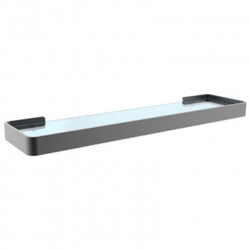 BLACK ONYX GLASS SHELF