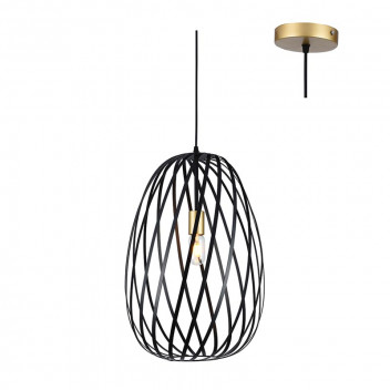 EUROLUX NOIR BLACK & GOLD PENDANT LIGHT