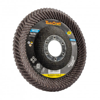 TORKCRAFT 80 GRIT FLAT ROUND EDGE FLAP DISC
