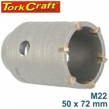 TORK CRAFT M22 HOLLOW CORE DRILL BIT 50X72MM