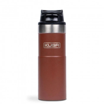 KUGA TRUFFLE BROWN RIGGER FLASK 473ML