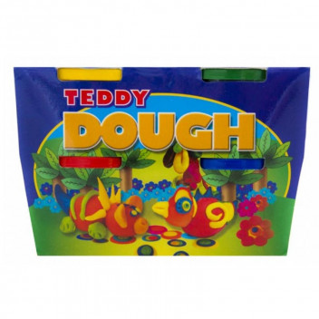 DALA TEDDY DOUGH 4X100ML TUBS