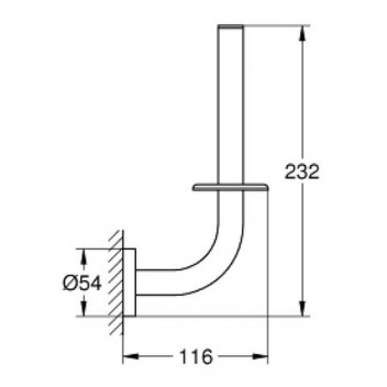 GROHE ESSENTIALS SPARE TOILET PAPER HOLDER