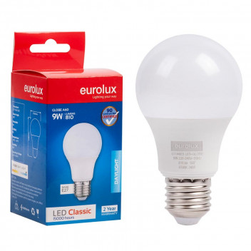 EUROLUX CLASSIC A60 LED BULB B22 9W 6500K