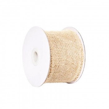 NATURAL JUTE RIBBON 50MMX5M