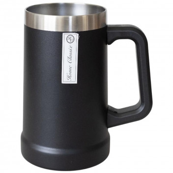 DOUBLE WALL STAINLESS STEEL STANDARD BEER MUG 710ML