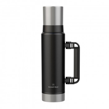 TEVO TRADING EXPLORER CAMPING FLASK STAINLESS STEEL 1500ML BLACK BENNETT READ