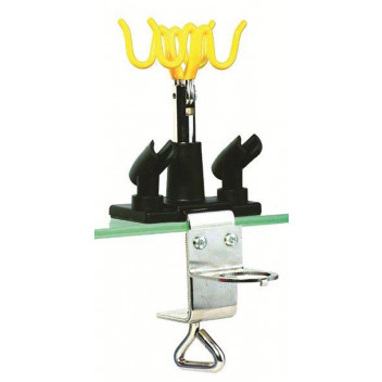 AIRBRUSH HOLDER FOR TABLE EDGE WITH CLAMP