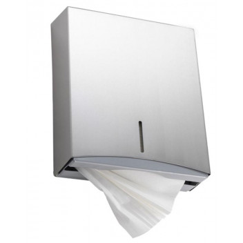 STAINLESS STEEL FOLDED TOWEL DISPENSER