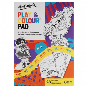A4 CRAFT COLOURING AND PUZZLE BOOK 28 SHEETS