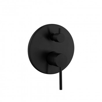 BIJIOU BLACK EVON CONCEALED BATH AND SHOWER MIXER