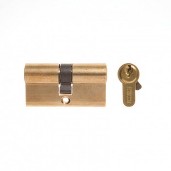 PROFILE BRASS DOUBLE 3KEY CYLINDER 60MM
