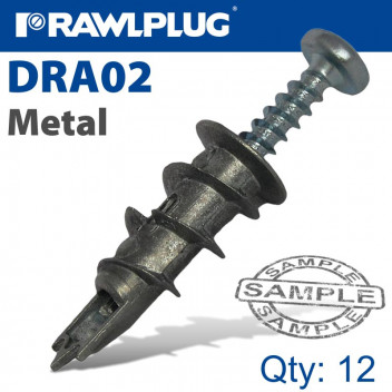 Rawlplug Metal Self Drill Drywall Fixing 13mm 12 pp