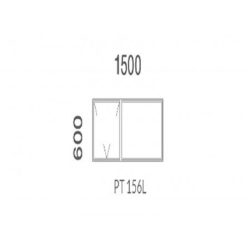 BRONZE SINGLE WINDOW FRAME 1500X600