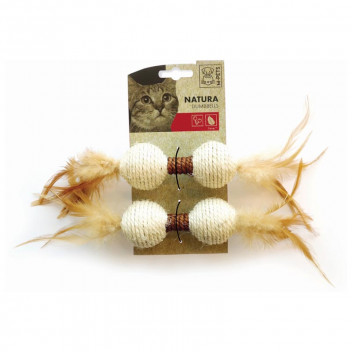 VALEMOUNT NATURA DUMBELLS CAT TOY 24X4.5X4.5CM