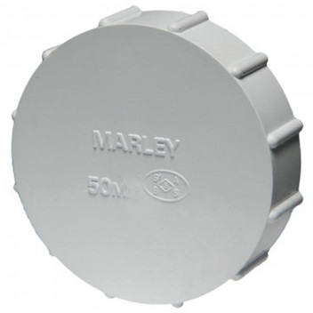 STOPEND THREADED PVC WHITE 40MM