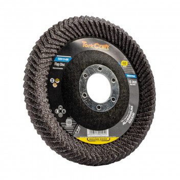 TORKCRAFT 60 GRIT FLAT AL-OX ROUND EDGE FLAP DISC