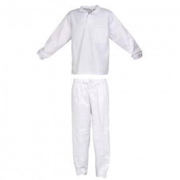 WHITE OVERALL DW-CONTI SUIT 2PIECE SIZE 32