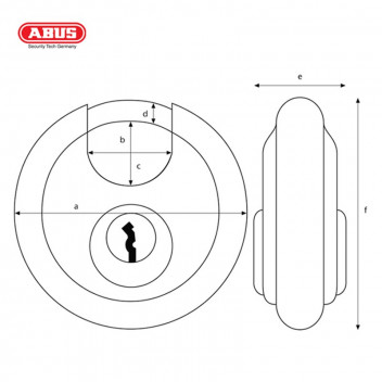 ABUS DISCUS BLISTER PADLOCK 60MM