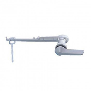 DUTTON WHITE PLASTIC HANDLE ASSEMBLY CISTERN