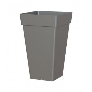 POT PLASTIC CAPRI SQUARE HIGH POT ANTHRACITE 65CM ARTEVASI