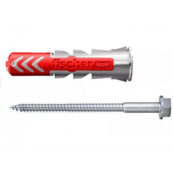 FISCHER 10 X 50MM SCREW AND PLUG SET 25 PACK