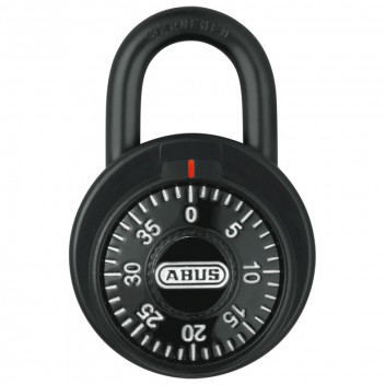 ABUS BLACK WHEEL COMBINATION BLISTER PADLOCK 50MM