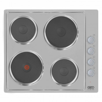 HOB DEFY STAINLESS STEEL SOLID SLIMLINE WITH CONTROL PANEL 60CM