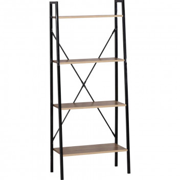 4 TIER FLAT BACK LADDER SHELF