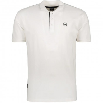 POLO PIQUE WHITE SHIRT SIZE LARGE