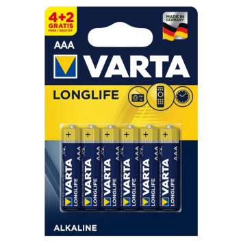 VARTA BATTERY LONGLIFE AAA 4PP+2