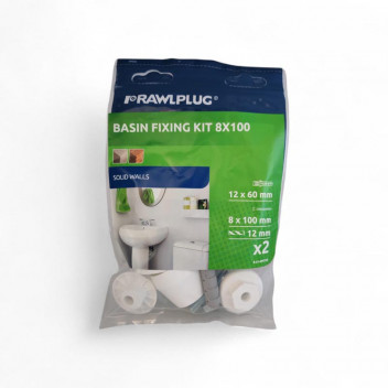 RAWLPLUG BASIN FIXING KIT 8X100MM 12MM