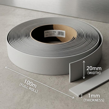 FOLKSTONE GREY EDGING 20MMX1MMX10M