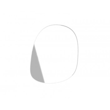 ORO WHITE RIGHT ART FRAMED MIRROR