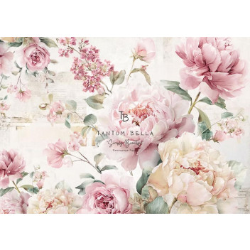SENTIMENTAL PETALS DECOUPAGE A3