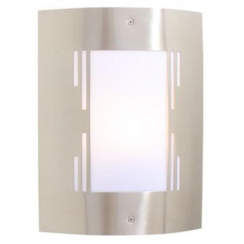 Eurolux Wall Light IP44 Stainless Steel Satin Chrome