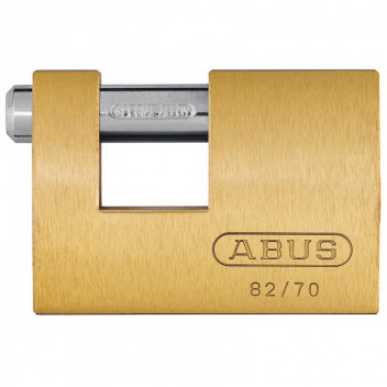 ABUS BRASS INSURANCE SINGLE BLISTER PADLOCK 70MM