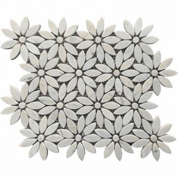 MILKY WHITE FLORAL MOSAIC 286X316X8MM