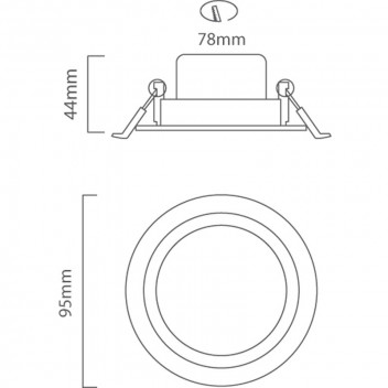 EUROLUX TILT COOL WHITE 5 WATT LED DOWN LIGHT