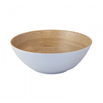 NATURE NEUTRAL MELAMINE SALAD BOWL